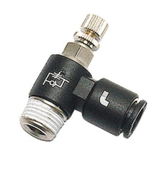 Legris - 8mm Tube OD x 3/8" BSPP Miniature Flow Control Regulator - 0 to 145 psi & Nylon Material - Top Tool & Supply