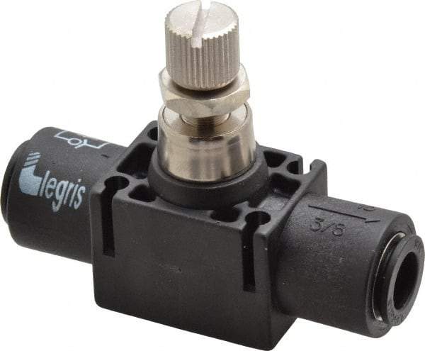 Legris - 3/8" Tube OD Inline Flow Control Valve - Top Tool & Supply