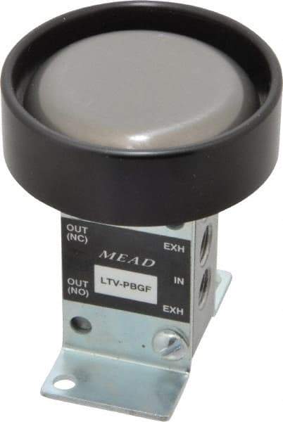 Mead - 0.24 CV Rate Ergonomic Low Stress Valve - 14 CFM, 125 Max psi, Foot Mount - Top Tool & Supply