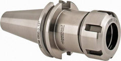 Accupro - 0.078" to 0.787" Capacity, 3.13" Projection, CAT40 Taper Shank, ER32 Collet Chuck - 0.0002" TIR, Through-Spindle & DIN Flange Coolant - Exact Industrial Supply