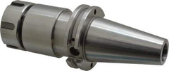 Accupro - 0.078" to 0.787" Capacity, 4" Projection, CAT40 Taper Shank, ER32 Collet Chuck - 0.0002" TIR, Through-Spindle & DIN Flange Coolant - Exact Industrial Supply