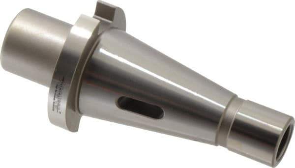 Accupro - NMTB40 Outside Taper, 2MT Inside Taper, NMTB to Morse Taper Adapter - 1-3/4" Projection, 1-1/4" Nose Diam, Through Coolant - Exact Industrial Supply