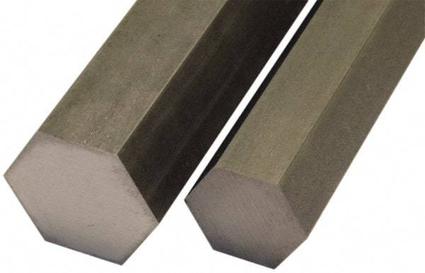 Value Collection - 7/8" Width Across Flats x 3' Long, Steel Hexagon Bar - Material Specification 1018 - Top Tool & Supply