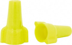 Ideal - 2, 18 to 3, 12 AWG, 600 Volt, Flame Retardant, Wing Twist on Wire Connector - Yellow, 221°F - Top Tool & Supply