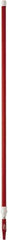 Vikan - 115 x 1-1/4" Aluminum Squeegee Handle - European Threaded Connection, Red, Telescoping - Top Tool & Supply