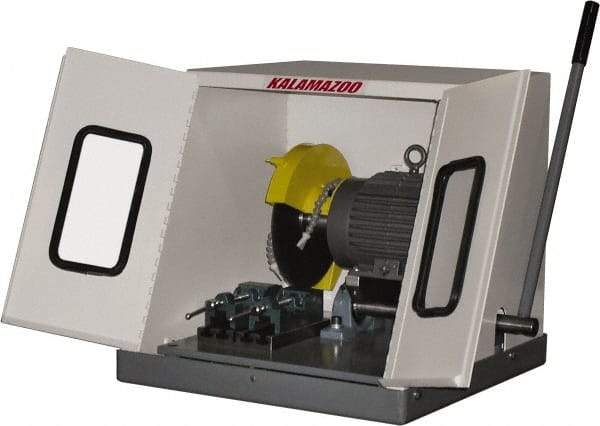 Kalamazoo - 10" Blade Diam, 5/8" Arbor Hole, Straight Chop & Cutoff Saw - 3,450 RPM, 2 hp, 220/440 Volts, 3 Phase - Top Tool & Supply