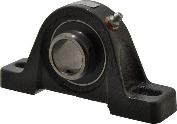 Browning - 1" ID, 5-1/2" OAL x 2-13/16" OAH Pillow Block Air Handling - 1,651 Lb Static Cap, 2,801 Lb Dyn Cap, 3-15/16" Btw Mnt Hole Ctrs, 1-7/16" Base-to-Ctr Ht, Cast Iron - Top Tool & Supply