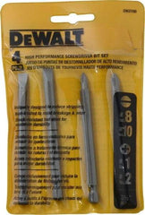 DeWALT - 4 Piece, Bit Set - Phillips, Slotted Point - Top Tool & Supply