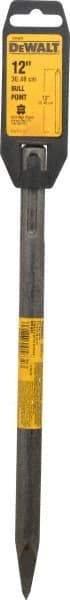 DeWALT - 12" OAL, 3/4" Shank Diam, Moil Point Chisel - SDS Max Drive, SDS Max Shank, Steel - Top Tool & Supply