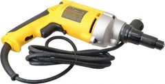 DeWALT - Pistol Grip Handle, 2,000 RPM, 164 In/Lb Torque, Electric Screwdriver - 1/4" Bit Holder, 110 Volts, 6.5 Amps - Top Tool & Supply