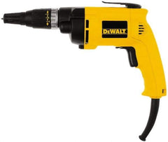 DeWALT - Pistol Grip Handle, 2,500 RPM, 132 In/Lb Torque, Electric Screwdriver - 1/4" Bit Holder, 120 Volts, 6.20 Amps - Top Tool & Supply