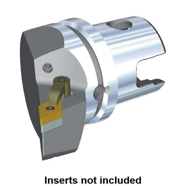 Kennametal - Right Hand Cut, Size KM63, DN.. Insert Compatiblity, Modular Turning & Profiling Cutting Unit Head - 43mm Ctr to Cutting Edge, 60mm Head Length, Through Coolant, Series M-Clamping - Top Tool & Supply