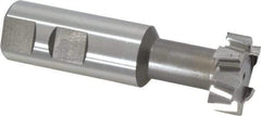 Interstate - 1-1/4" Cut Diam, 31/64" Cut Width, 21/32" Neck Diam, 1" Shank Diam, 3-15/16" OAL, M42 Cobalt T-Slot Cutter - Uncoated, 5/8" Bolt, Straight Teeth, 10 Teeth - Top Tool & Supply