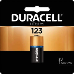 Duracell - Size 123A, Lithium, 6 Pack, Standard Battery - 3 Volts - Top Tool & Supply