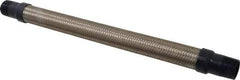 Mason Ind. - 1" Pipe, Braided Stainless Steel Single Arch Hose Pipe Expansion Joint - 18" Long, 580 Max psi, Male NPT - Top Tool & Supply