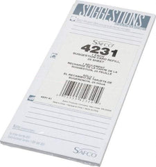 Safco - Suggestion Box Refill Cards - For Use with Suggestion Box - Top Tool & Supply