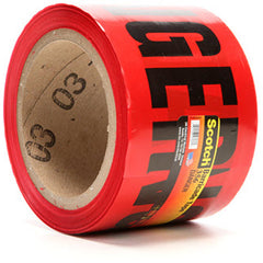 Scotch Barricade Tape 356 DANGER 3″ × 300 ft Red - Top Tool & Supply