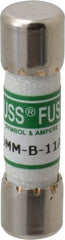 Cooper Bussmann - 1,000 VAC/VDC, 11 Amp, Fast-Acting General Purpose Fuse - 38.1mm OAL, 10mm Diam - Top Tool & Supply