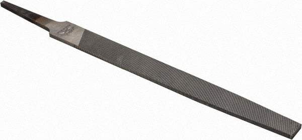 Nicholson - 6" Long, Smooth Cut, Mill American-Pattern File - Single Cut, 7/64" Overall Thickness, Tang - Top Tool & Supply