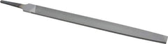 Nicholson - 10" Long, Second Cut, Mill American-Pattern File - Single Cut, 1-1/64" Overall Thickness, Tang - Top Tool & Supply