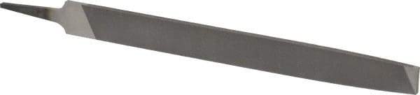 Nicholson - 12" Long, Smooth Cut, Mill American-Pattern File - Single Cut, 7/32" Overall Thickness, Tang - Top Tool & Supply