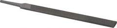 Nicholson - 8" Long, Second Cut, Flat American-Pattern File - Double Cut, 13/64" Overall Thickness, Tang - Top Tool & Supply