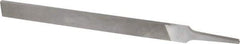 Nicholson - 8" Long, Smooth Cut, Flat American-Pattern File - Double Cut, 13/64" Overall Thickness, Tang - Top Tool & Supply