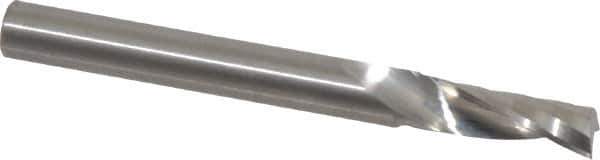 Onsrud - 1/4" Cutting Diam x 3/4" Length of Cut, 1 Flute, Upcut Spiral Router Bit - Uncoated, Right Hand Cut, Solid Carbide, 2-1/2" OAL x 1/4" Shank Diam, Single Edge, 21° Helix Angle - Top Tool & Supply