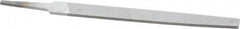 Nicholson - 6" Long, Second Cut, Flat American-Pattern File - Double Cut, 5/32" Overall Thickness, Tang - Top Tool & Supply