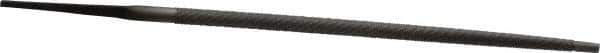 Nicholson - 6" Long, Second Cut, Round American-Pattern File - Single Cut, Tang - Top Tool & Supply