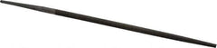 Nicholson - 8" Long, Second Cut, Round American-Pattern File - Single Cut, Tang - Top Tool & Supply