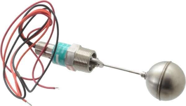 Gems Sensors - 1" Thread, 900 Max psi, 300°F Max, Liquid Level Side Mounted Float Switches - 0.9 Float SG, Stainless Steel Stem, Side Mounting Switch for Broad Range of Chemicals, N.O./N.C. Switch Logic - Top Tool & Supply