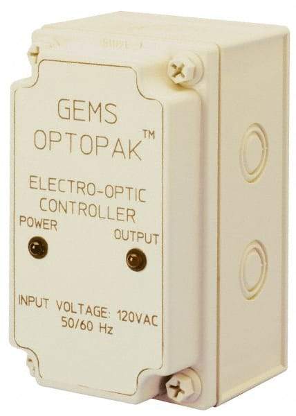 Gems Sensors - 158°F Max, Liquid Level Controller for Electro Optic Switches - Converts TTL Output Signal to an SPDT 5 Amp. Relay Output, SPDT, 5 Amps at 115 VAC Switch Logic - Top Tool & Supply