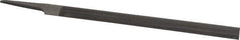 Nicholson - 10" Long, Smooth Cut, Half Round American-Pattern File - Single, Double Cut, 9/32" Overall Thickness, Tang - Top Tool & Supply