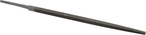 Nicholson - 8" Long, Smooth Cut, Square American-Pattern File - Double Cut, Tang - Top Tool & Supply