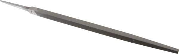 Nicholson - 12" Long, Smooth Cut, Square American-Pattern File - Double Cut, Tang - Top Tool & Supply