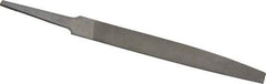 Nicholson - 4" Long, Smooth Cut, Knife American-Pattern File - Double Cut, 7/64" Overall Thickness, Tang - Top Tool & Supply