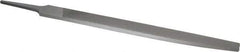 Nicholson - 8" Long, Second Cut, Knife American-Pattern File - Double Cut, 3/16" Overall Thickness, Tang - Top Tool & Supply