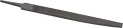 Nicholson - 8" Long, Smooth Cut, Knife American-Pattern File - Double Cut, 3/16" Overall Thickness, Tang - Top Tool & Supply