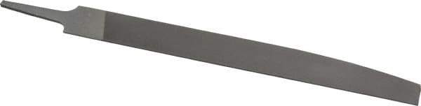 Nicholson - 10" Long, Smooth Cut, Knife American-Pattern File - Double Cut, 1/4" Overall Thickness, Tang - Top Tool & Supply