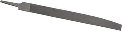 Nicholson - 10" Long, Smooth Cut, Knife American-Pattern File - Double Cut, 1/4" Overall Thickness, Tang - Top Tool & Supply