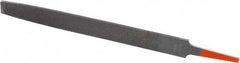 Simonds File - 8" Long, Bastard Cut, Flat American-Pattern File - Double Cut, 7/32" Overall Thickness, Tang - Top Tool & Supply