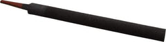 Simonds File - 8" Long, Smooth Cut, Half Round American-Pattern File - Double Cut, 7/32" Overall Thickness, Tang - Top Tool & Supply