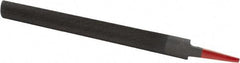 Simonds File - 10" Long, Half Round American-Pattern File - Single, Double Cut, 9/32" Overall Thickness, Tang - Top Tool & Supply