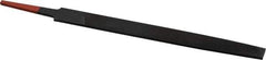 Simonds File - 6" Long, Smooth Cut, Mill American-Pattern File - Single Cut, 19/32" Overall Thickness, Tang - Top Tool & Supply