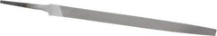 Nicholson - 8" Long, Smooth Cut, Triangle American-Pattern File - Double Cut, Tang - Top Tool & Supply