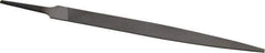 Nicholson - 8" Long, Smooth Cut, Warding American-Pattern File - Double Cut, 3/32" Overall Thickness, Tang - Top Tool & Supply