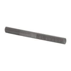 Nicholson - 8" Long x 7/8" Wide x 9/32" Thick Flat Half Round Rasp - Bastard Cut - Top Tool & Supply