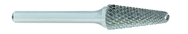 SL-4 -- 1/2 x 1-1/8 LOC x 1/4 Shank x 2 OAL 14 Degree Included Angle Carbide Medium Tough Cut Burr - Top Tool & Supply