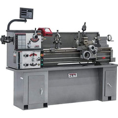 Jet - 13" Swing, 40" Between Centers, 230 Volt, Single Phase Bench Lathe - 5MT Taper, 2 hp, 70 to 2,000 RPM, 1-1/2" Bore Diam, 32" Deep x 47" High x 71" Long - Top Tool & Supply